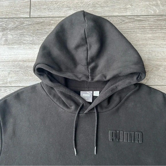 Puma  Black Drawstring Front Pocket Hoodie - Picture 4 of 13